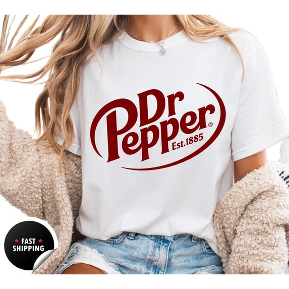 Retro Dr Pepper Logo T-Shirt: Est. 1885 Soda Tee