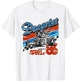 thumbnail image 1 of Retro Dragster Racing Stripe Hot Rod Car Race T-Shirt, 1 of 5