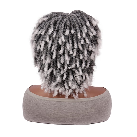 Retro Dreadlocked Short Curly Hair Wig for Women - Comfortable Twisted Braids Cosplay Hairpiece