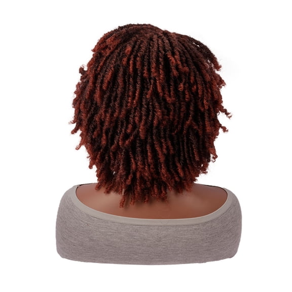 Retro Dreadlocked Short Curly Hair Wig for Women Twisted Braids Style for Cosplay, Festivals & Daily Wear