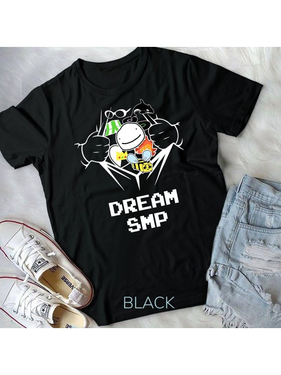 Retro DreamSMP Merch Funny Server Ip Playing Gaming Cosplay Unisex T-shirt