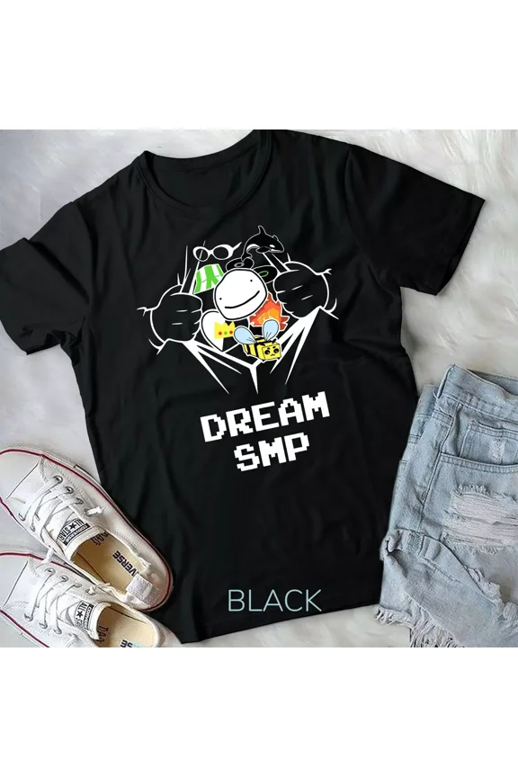 Retro DreamSMP Merch, Funny Server Ip, Playing, Gaming, and Cosplay Unisex T-Shirt