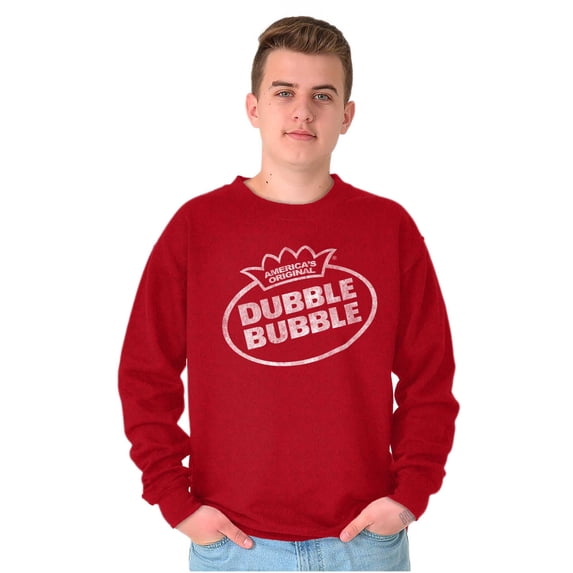 Retro Dubble Bubble Vintage Classic Logo Sweatshirt for Men or Women Brisco Brands S