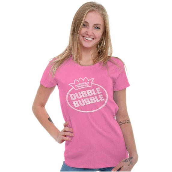 Retro Dubble Bubble Vintage Classic Logo Women's T Shirt Ladies Tee Brisco Brands S