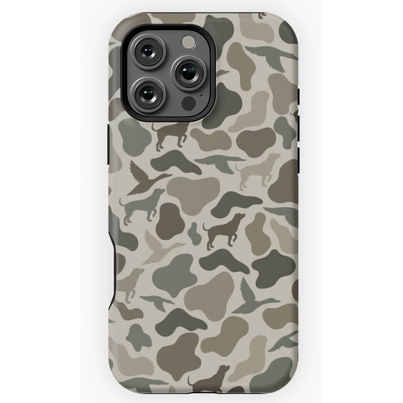Retro Duck Hunting Camouflage Pattern Outdoor Nature Wildlife H1778 Premium Durable Case for iPhone 17 16 15 14 13 12 11 Pro Max – Unisex Style