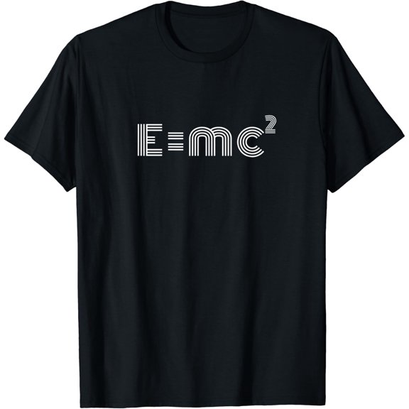 Retro E=Mc2 T-Shirt, Math Teacher Science Graphic Tee Size S-5XL