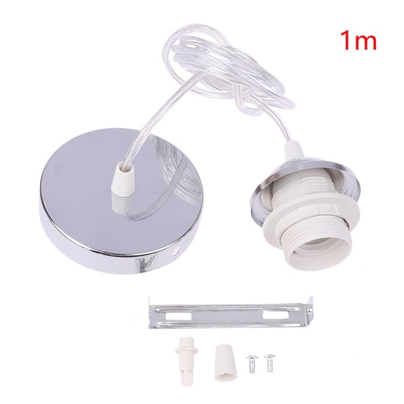 Retro E27 Hanging Lamp Holder With 1m/1.5m Hanging Wire Ceiling Lamp Holder Socket Lamp Base For Hanging Pendant Lights