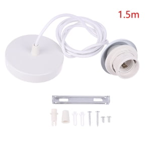 Retro E27 Hanging Lamp Holder With 1m/1.5m Hanging Wire Ceiling Lamp Holder Socket Lamp Base For Hanging Pendant Lights