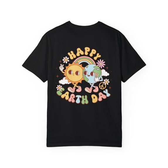 Retro Earth Day Comfort Colors Front/Back Unisex Shirt