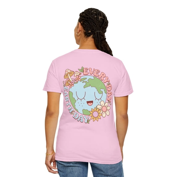 Retro Earth Day Comfort Colors Front/Back Unisex Shirt