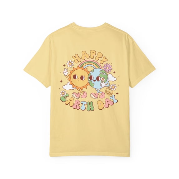 Retro Earth Day Comfort Colors Front/Back Unisex Shirt