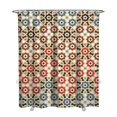 thumbnail image 1 of Retro Earthy Ethnic Shower Curtain 72x84 Inches Quick-Dry Polyester Curtain with Plastic Hooks Artistic Boho Style, 1 of 5