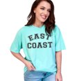 thumbnail image 1 of Retro East Coast Style Graphic, Chalky Mint Comfort Colors T-Shirt, Large, 1 of 3