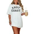 thumbnail image 1 of Retro East Coast Style Graphic, White Comfort Colors T-Shirt, Small, 1 of 3