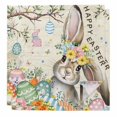 thumbnail image 1 of Retro Easter Bunny Cloth Napkins, Spring Easter Eggs Floral Botanical Washable and Reusable Dinner Napkins Set of 2, Table Napkin for Kitchen Party Birthday Wedding Hotel Housewarming 20"x20", 1 of 9