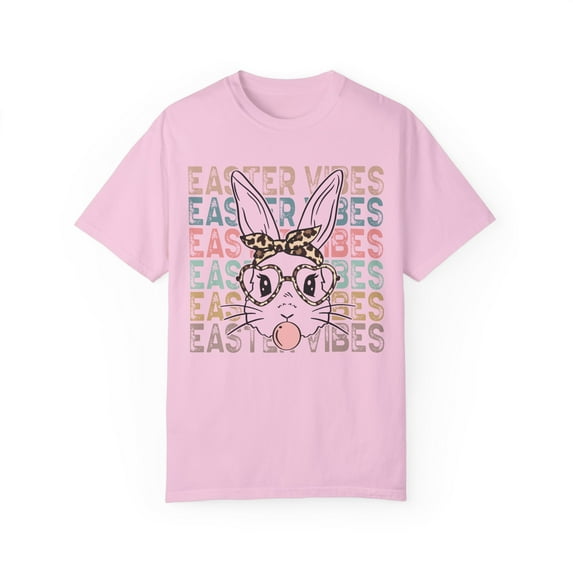 Retro Easter Vibes Bunny Comfort Women's Colors Shirt, Easter Day Tee