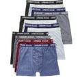 thumbnail image 1 of Retro Edge 12 Pack Men's Underwear Boxer Briefs Black/Navy/Gray - M, 1 of 1