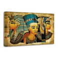 thumbnail image 1 of Retro Egypt Papyrus Pharaoh Character Hieroglyphics Poster Decorative Painting Canvas Wall Art Living Room Posters Bedroom Painting 12x18inch(30x45cm), 1 of 6