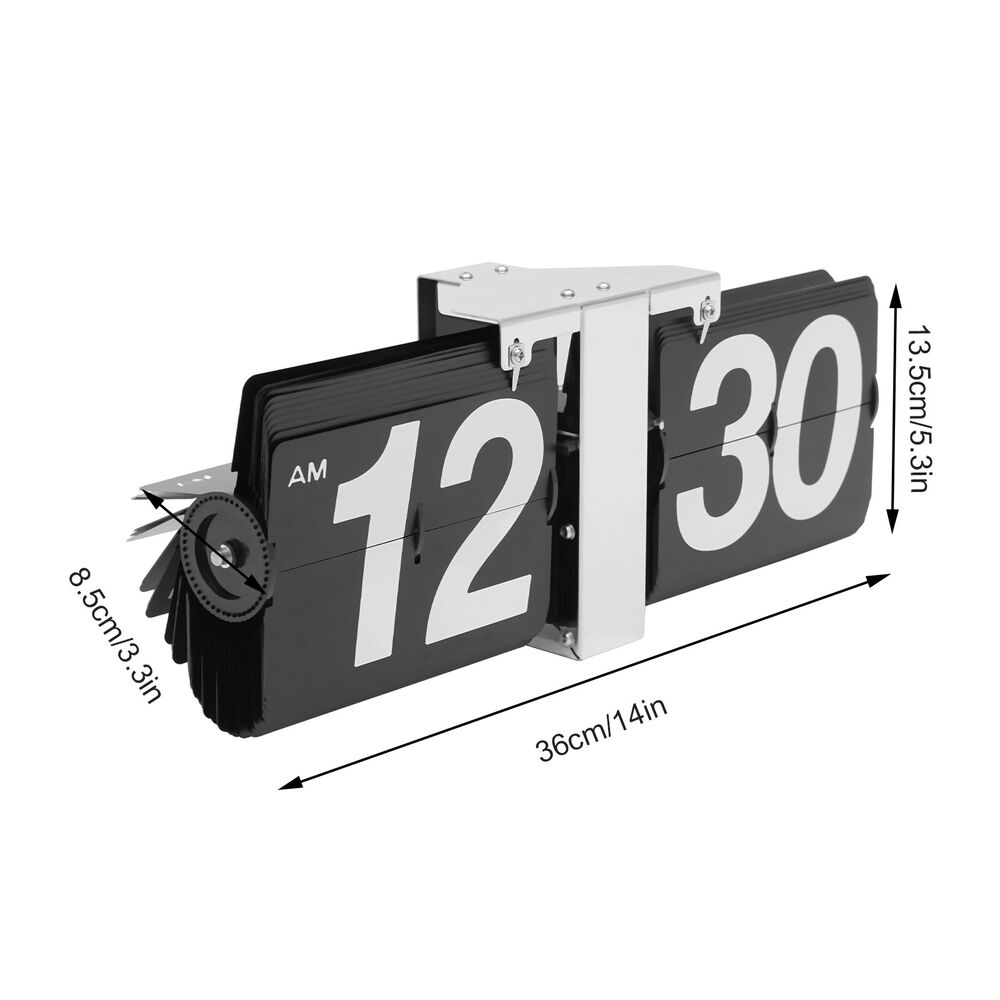 Retro Electrical Digital Flip Clock Flipping Out Wall and Tabletop Flip