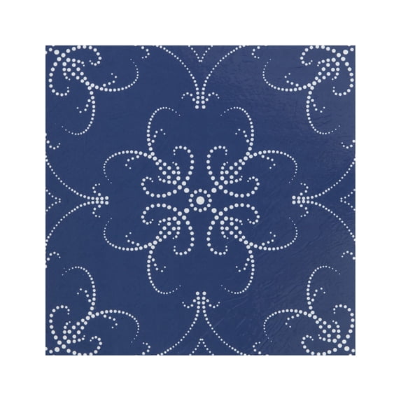 Retro Elegance 12x12 Self Adhesive Vinyl Floor Tile - Navy Pearl - 20 Tiles/20 sq. ft.