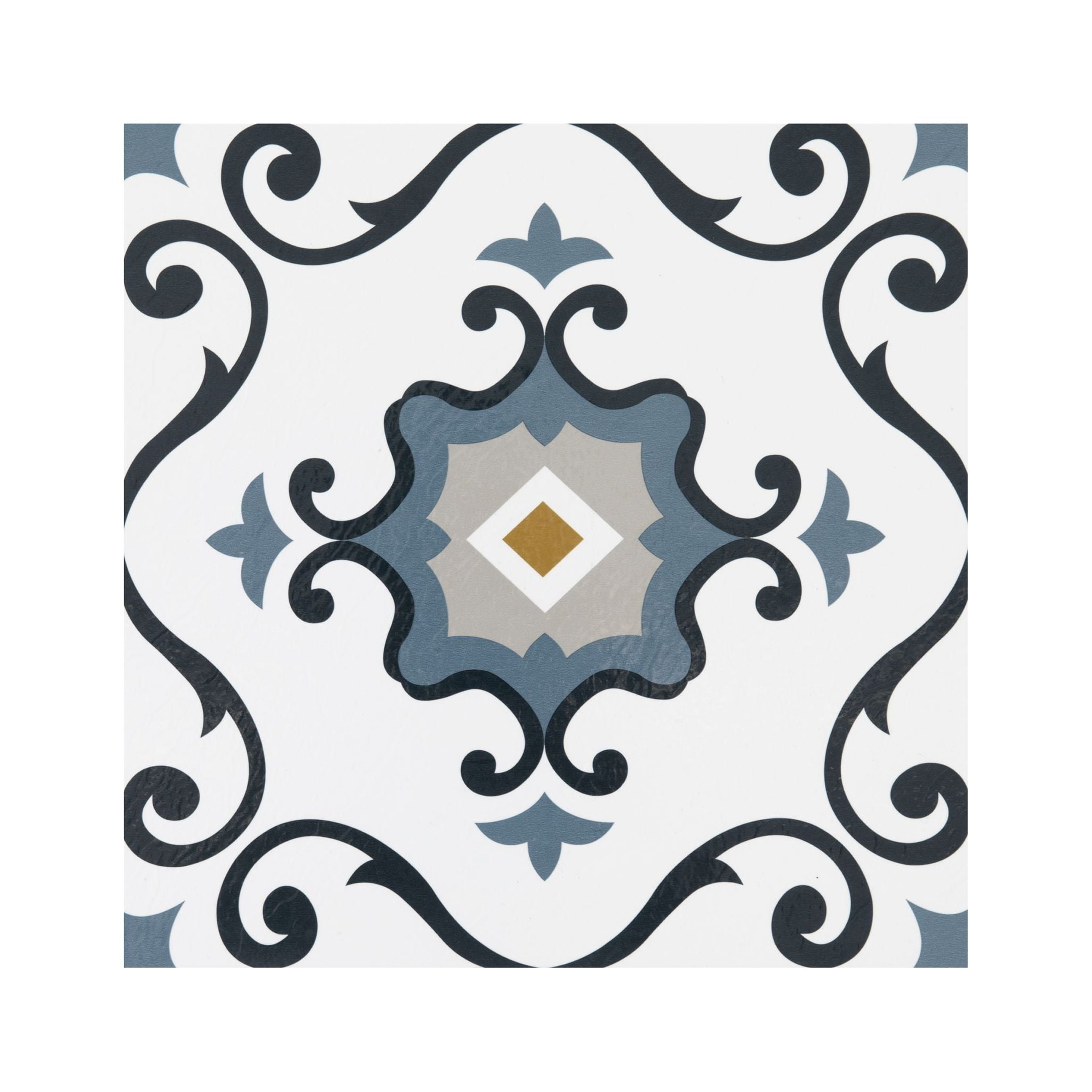 Retro Elegance 12x12 Self Adhesive Vinyl Floor Tile Slate 20 Tiles