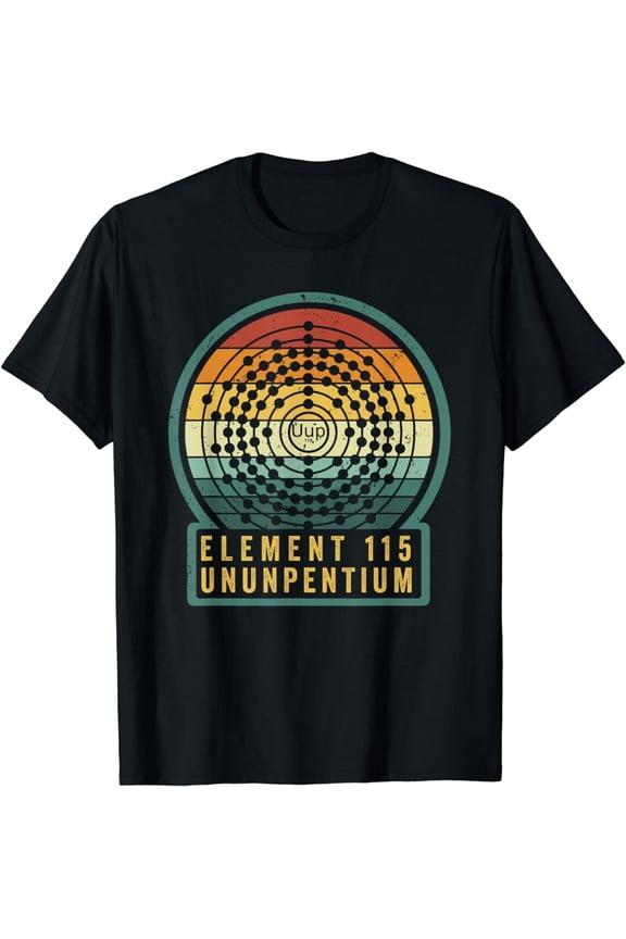 Retro Element 115 Ununpentium Alien Area 51 Electron Shell Gift Unisex T-Shirt