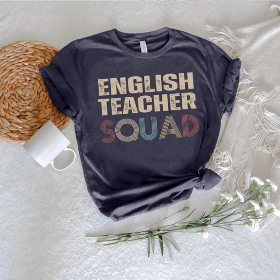 Retro English Teacher T-Shirt: Back to School Teacher Squad Outfit SWEATSHIRT All Size S-5XL