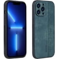 thumbnail image 1 of Retro Ethnic Traditional Pattern Leather Phone Case for iPhone X XS XR SE 8 7 Plus Max Luxury Business Personality Shell Shockproof Skin-Friendly Back Cover(Green,XS Max), 1 of 8
