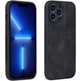 thumbnail image 1 of Retro Ethnic Traditional Pattern Leather Phone Case for iPhone X XS XR SE 8 7 Plus Max Luxury Business Personality Shell Shockproof Skin-Friendly Back Cover(Black,XS Max), 1 of 7