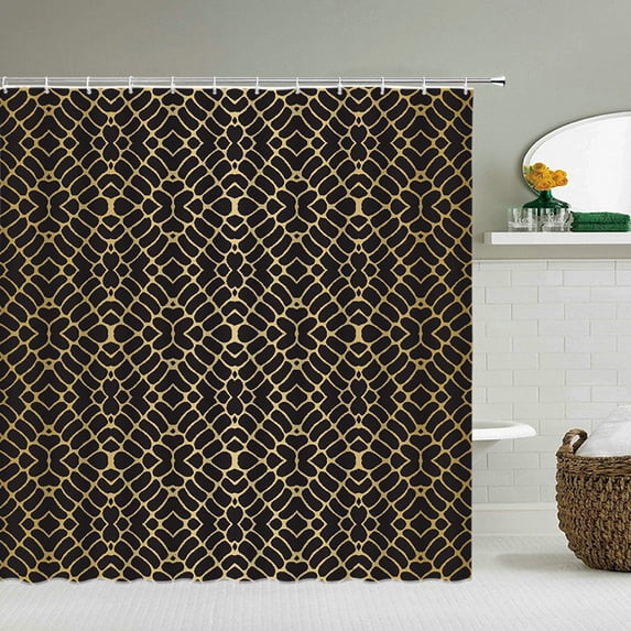 Retro Euporean Pattern Printed 3d Bath Curtains Waterproof Washable Bathroom Shower Curtain 180*180cm Screen With