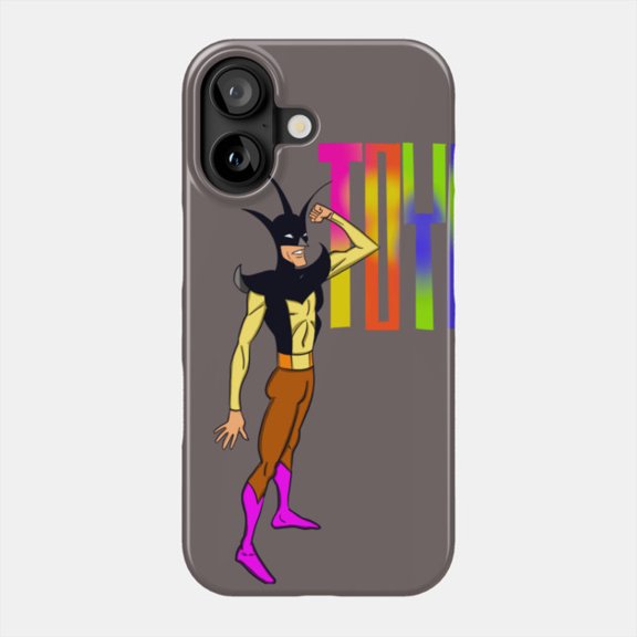 Retro Evil Toy Maker Villain Art Protective Phone Case for iPhone 11-17 Models