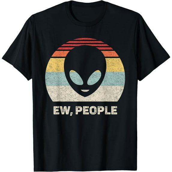 Retro Ew, People Alien Vintage Unisex T-Shirt for Men Women Kids