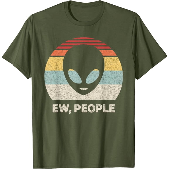 Retro Ew, People Alien Vintage Unisex T-Shirt for Men Women Kids