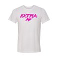 thumbnail image 1 of Retro Extra AF Unisex Adult Short Sleeve T-shirt-White Triblend-xxl, 1 of 4