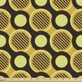thumbnail image 1 of Ambesonne Retro Fabric by the Yard Upholstery, Abstract Diagonal Circular, 3 Yards, Multicolor, 1 of 5