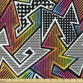 thumbnail image 1 of Ambesonne Retro Fabric by the Yard Upholstery, Colorful Pop Art Inspired, 10 Yards, Multicolor, 1 of 5
