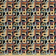 thumbnail image 1 of Ambesonne Retro Fabric by the Yard Upholstery, Geometric Colorful Stripe, 3 Yards, Multicolor, 1 of 4
