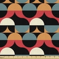 thumbnail image 1 of Ambesonne Retro Fabric by the Yard Upholstery, Optical Illusion Art Circles, 1 Yard, Multicolor, 1 of 4