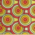 thumbnail image 1 of Ambesonne Retro Fabric by the Yard Upholstery, Circles in Warm Pastel Tones, 2 Yards, Multicolor, 1 of 4