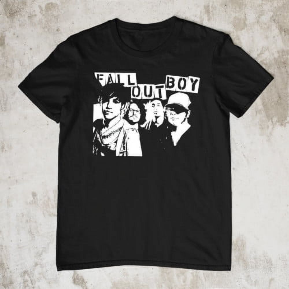 T-shirt Officiel Fall Out Boy - Motif Punk Scratch, Coupe Unisexe, 100% Coton - Noir