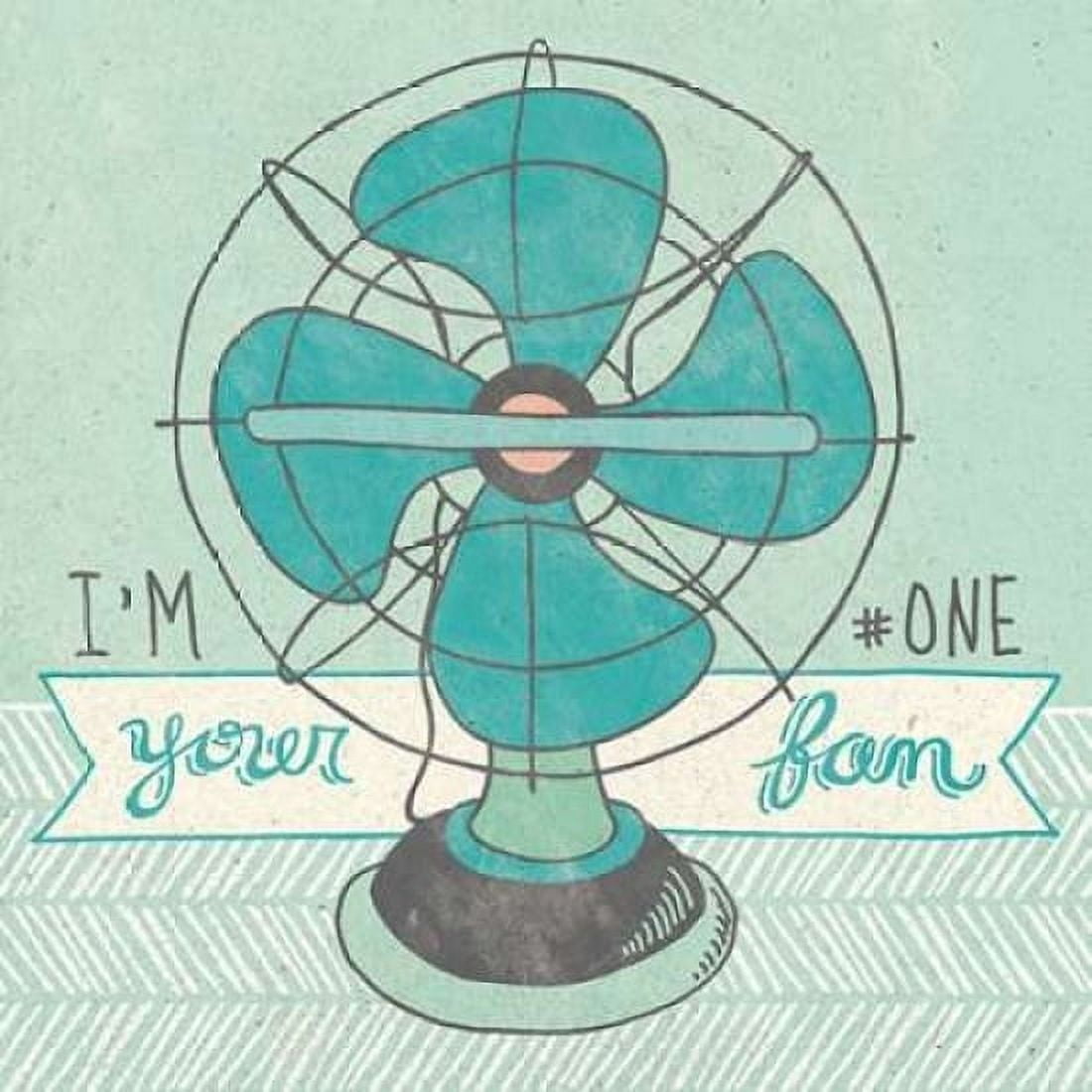Retro Fan Gray Canvas Art - Mary Urban (24 x 24)