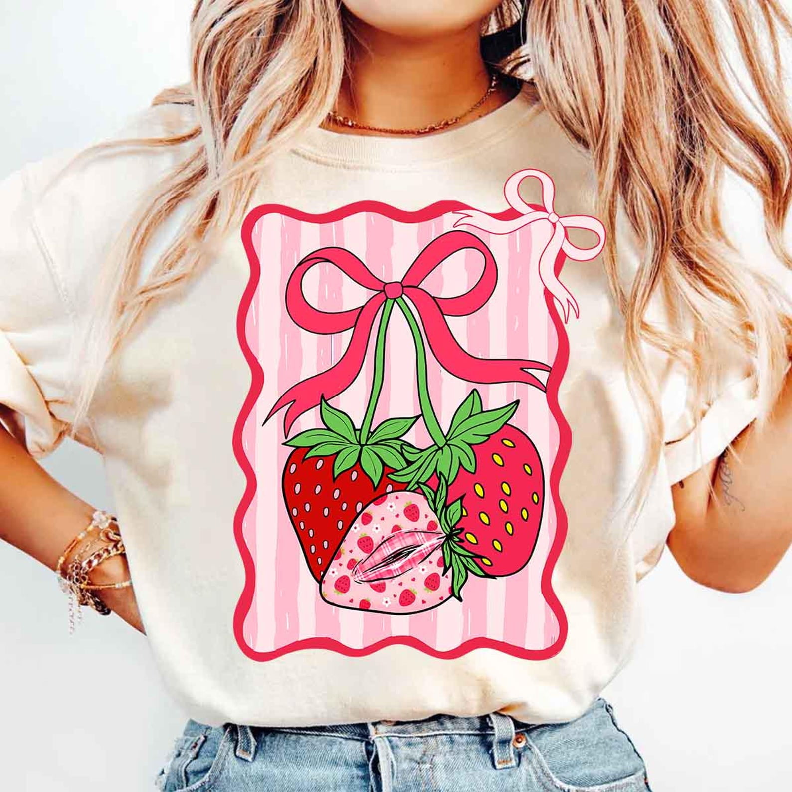 Girls S/S Strawberry Fiesta Fresa T-Shirt main image 0