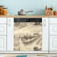 thumbnail image 1 of Retro Farmhouse Dishwasher Door Cover Reusable Trimmable Kitchen Fridge Front Decal Magnetic Home Refrigerator Magnet Decal Panels 23"Wx26"H Home Decor, 1 of 5