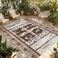 thumbnail image 1 of Retro Farmhouse Outdoor Rug for Patio/Deck/Porch, Non-Slip Large Area Rug 4 x 6 Ft, Country Star Berries Text Wooden Grain Indoor Outdoor Rugs Washable Area Rugs, Reversible Camping Rug Carpet Runner, 1 of 8