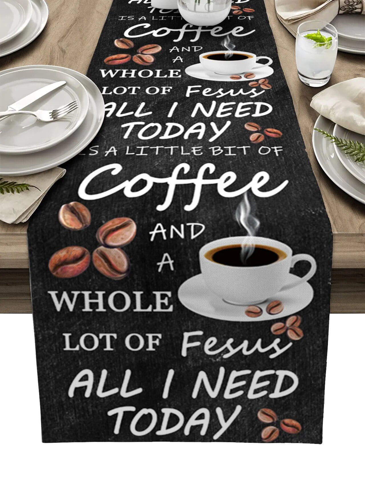 Retro Farmhouse Rustic Coffee Bean Wedding Party Table Mese Decoration