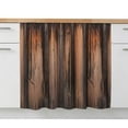 thumbnail image 1 of Retro Farmhouse Sink Skirt 11"W x 13"L,Dustproof Under Sink Curtain Skirt for Bathroom Kitchen,Brown Wooden Grain Cabin Country Plank Adhesive Short Curtain Vanity Cover for Laundry Closet Shoe Rack, 1 of 8