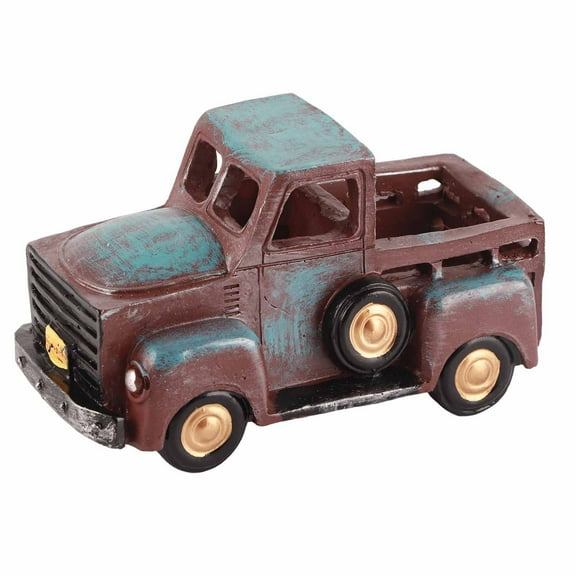 Retro Farmhouse Small Truck Decor Creative Rustic Pickup Truck Planter Flower Pots