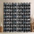 thumbnail image 1 of Retro Farmhouse Curtains Bear Deer Patchwork Grid Curtains & Drapes,Country Lodge Cabin Blackout Curtains Woodland Animals Rustic Decor,Grey Lattice Checkered Buffalo Plaid Decor, 1 of 6