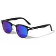 thumbnail image 1 of Retro Fashion Half Frame Mirror Lens Polarized Sunglasses Mirrored Shades, 1 of 4