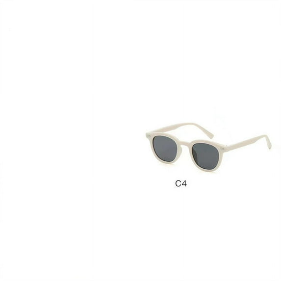 Retro Sunglasses Korean Fashion Simple Lightweight Eyewear with Resin Lens and PC Frame Street Shot Look Frame Width